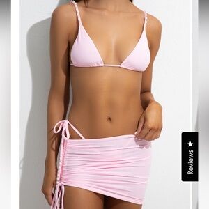 Agua coco sw full bikini set + skirt coverup